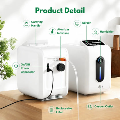 DF-018 9L home oxygen concentrator details and key product features