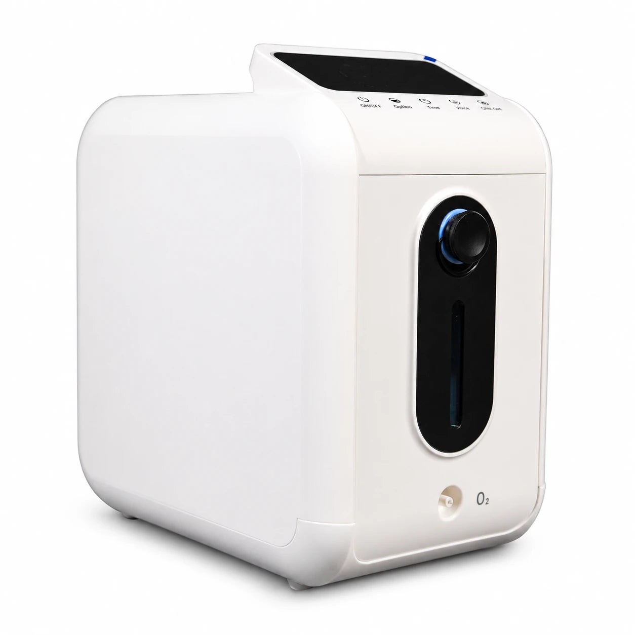 DF-018 9L home oxygen concentrator right front view with adjustable flow control and modern design