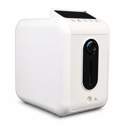 DF-018 9L home oxygen concentrator right front view with adjustable flow control and modern design