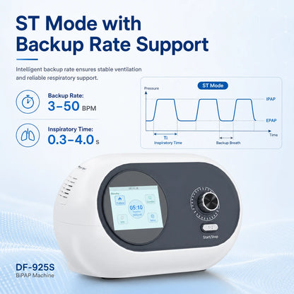 DF-925S BiPAP machine with ST mode and adjustable backup respiratory rate