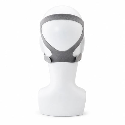 Back view of the Higreen Health CPAP full face mask with memory foam cushion and adjustable headgear