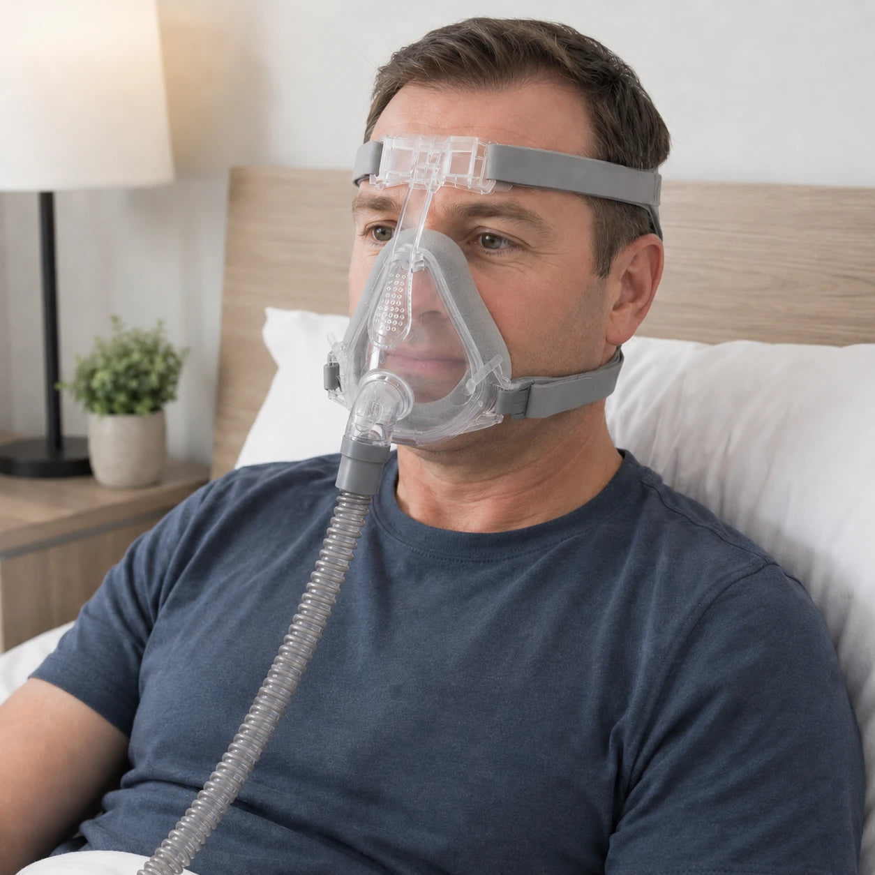 Higreen Health CPAP full face mask with memory foam cushion for comfortable home sleep therapy