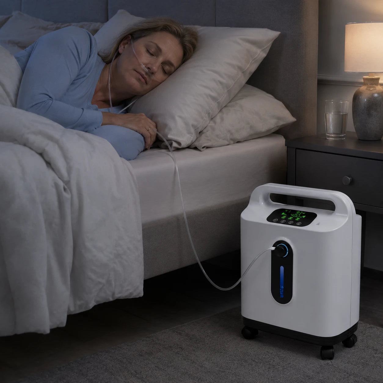 1–9L continuous flow home oxygen concentrator for elderly indoor use