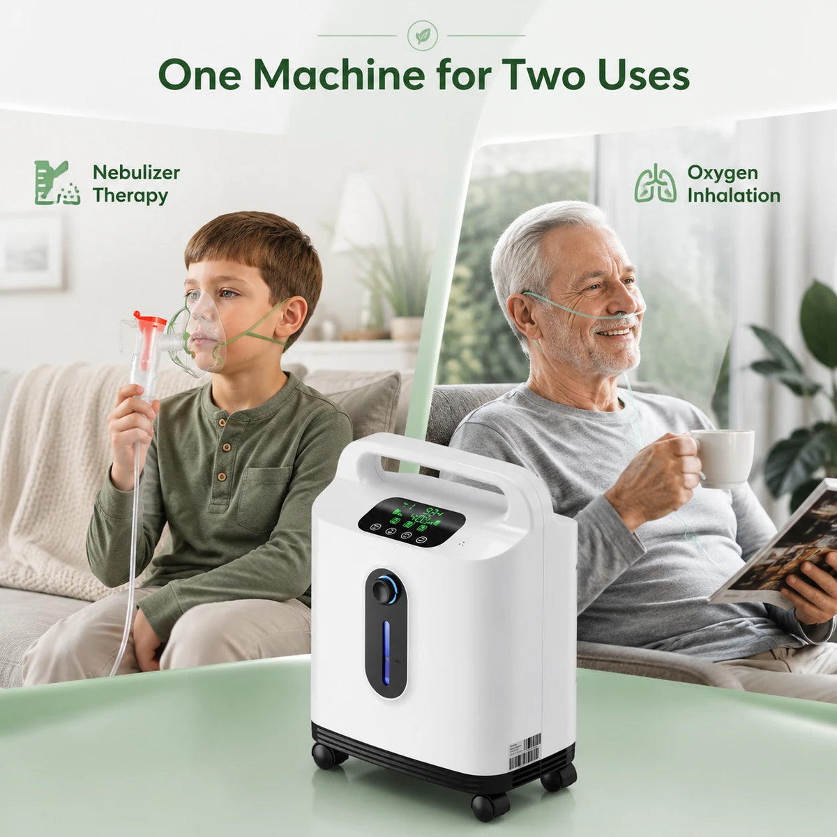 Continuous Flow Machine Home 1-9L Adjustable Oxygen Concentrator | Continuous Flow Oxygen ...