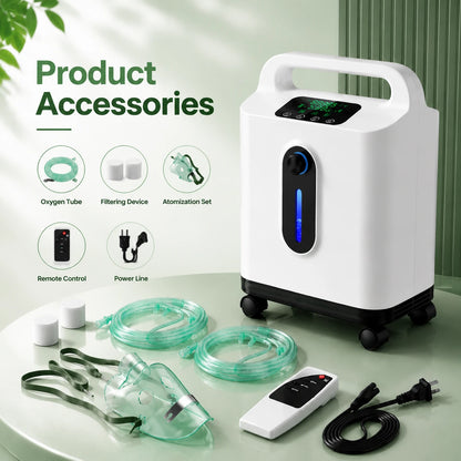 Home 2-9L continuous flow oxygen concentrator accessories for oxygen therapy