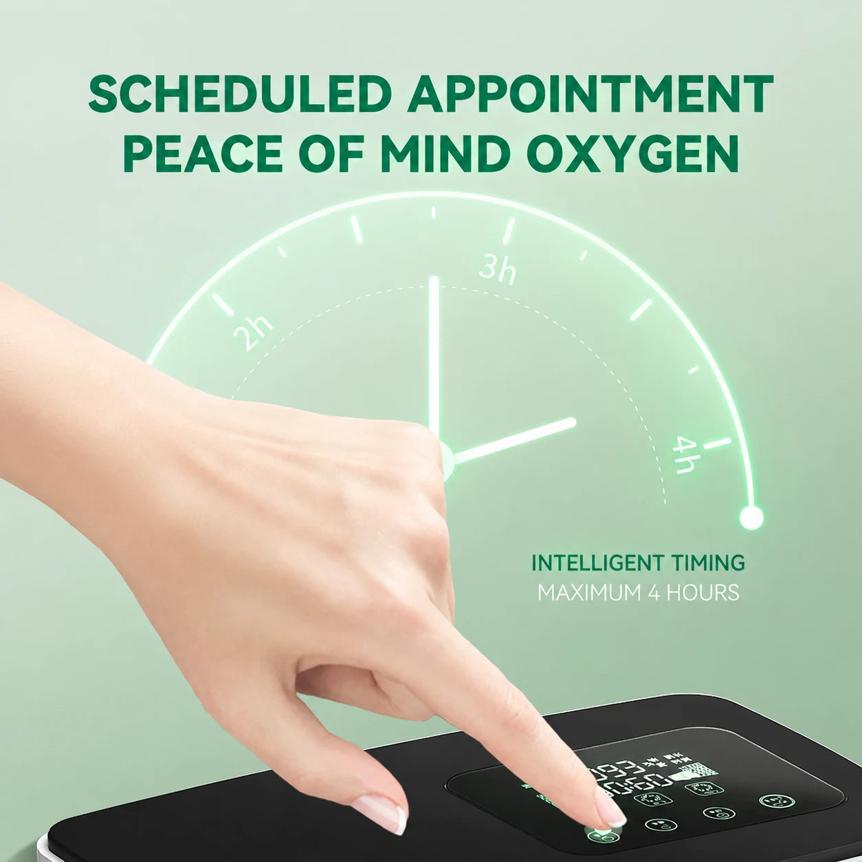 8L home oxygen concentrator with timer function for convenient home oxygen therapy