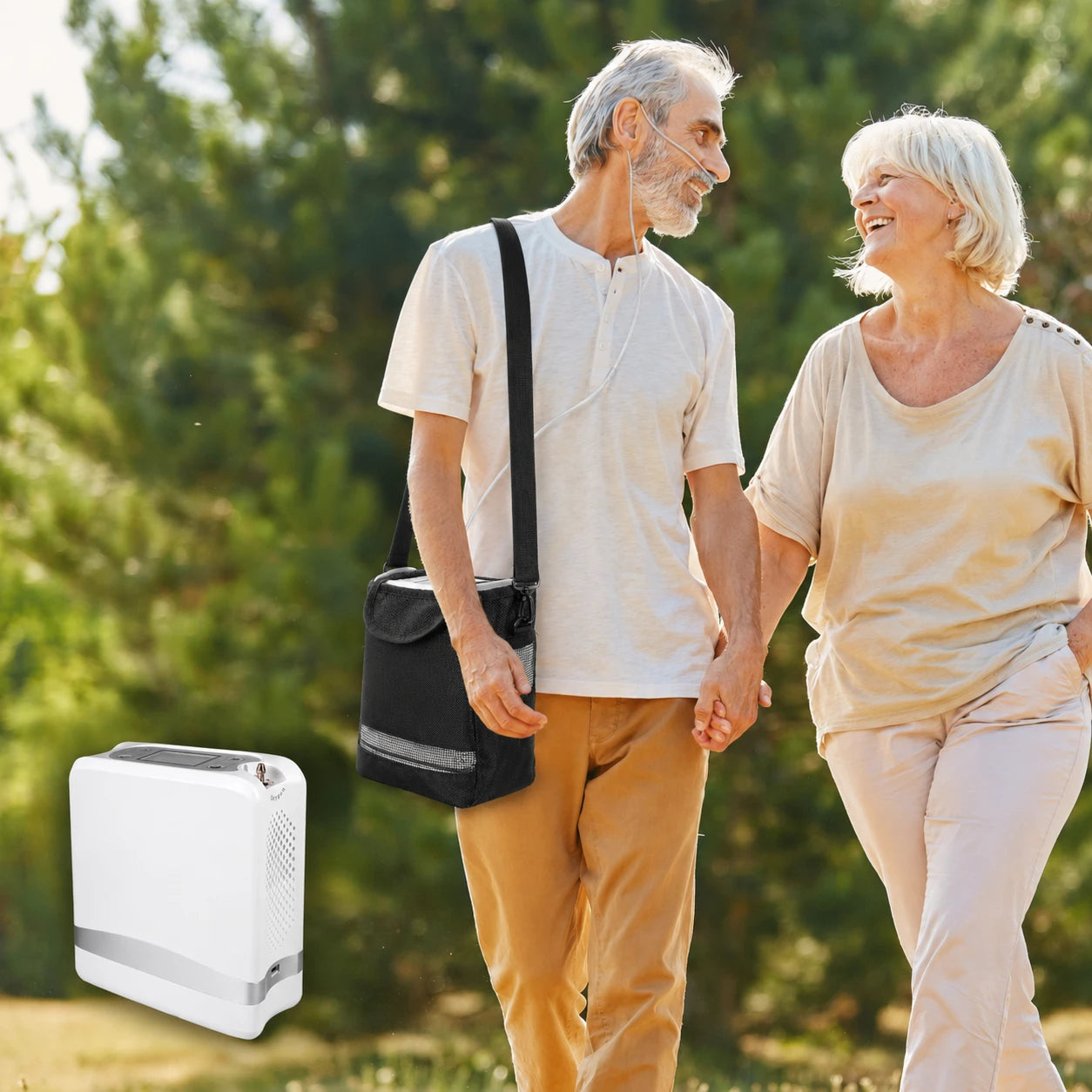POC-04 portable 7L oxygen concentrator for seniors and travel use