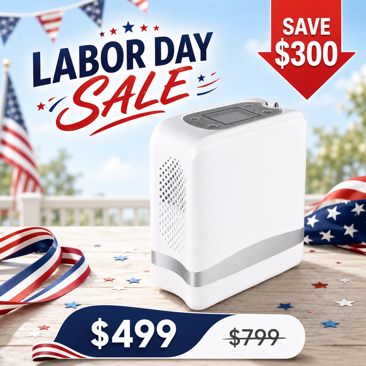 POC-04 Portable 7L Oxygen Concentrator Labor Day Sale