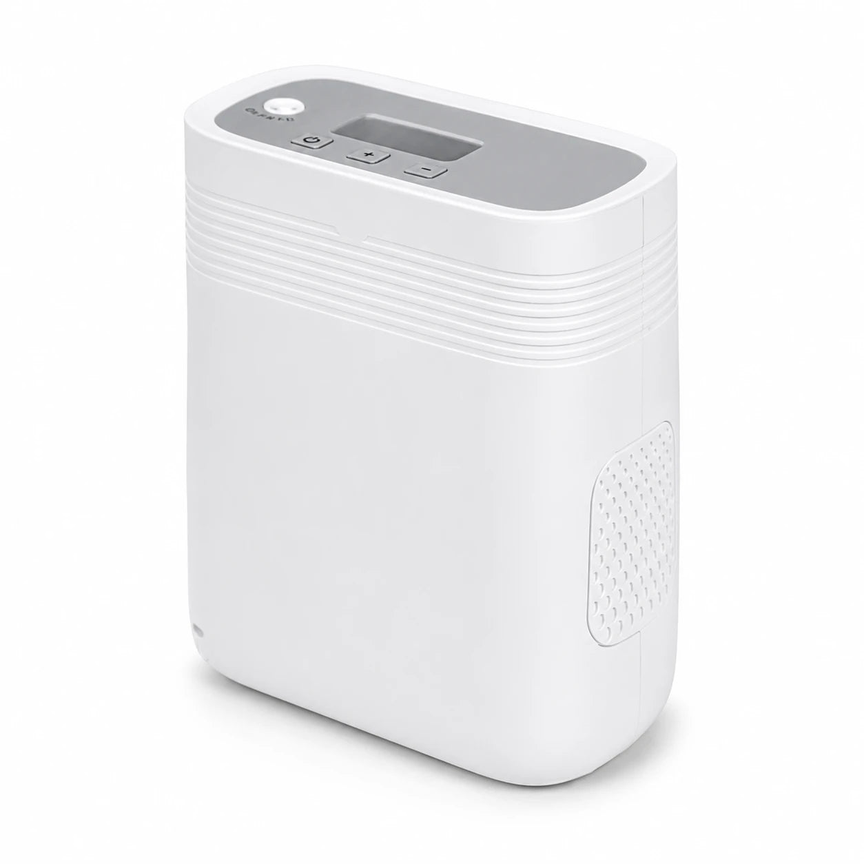 Front-left view of the portable 1-5L continuous flow oxygen concentrator