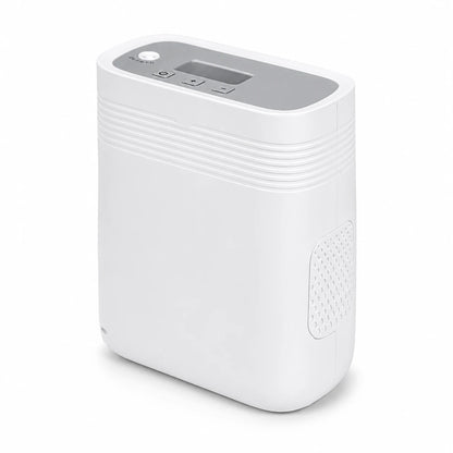 Front-left view of the portable 1-5L continuous flow oxygen concentrator