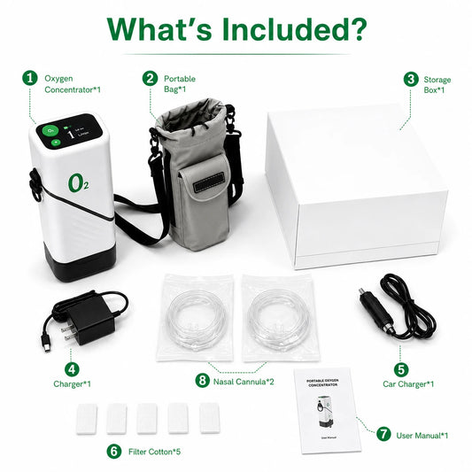 Accessories for portable 1-5L oxygen concentrator