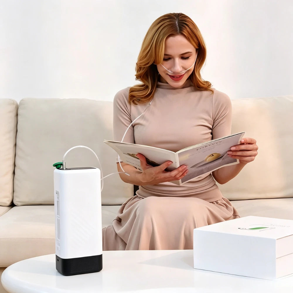 Portable 1-5L oxygen concentrator for home oxygen support