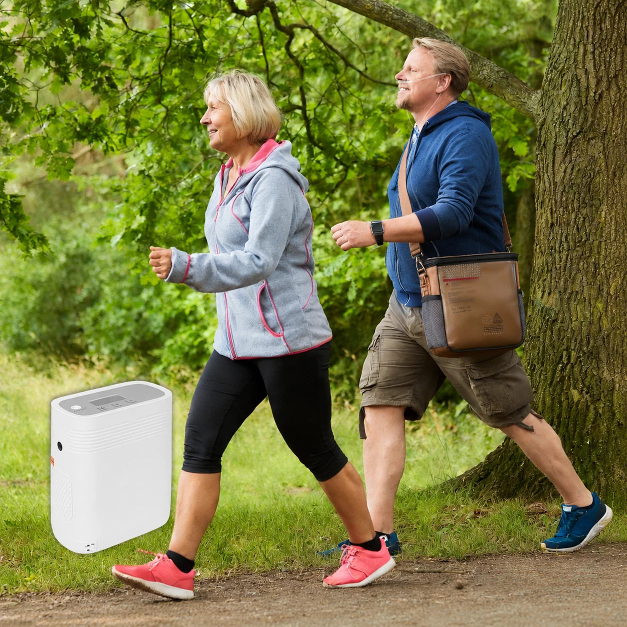 1001S | Concentrateur d'oxygène portable à débit continu de 1 à 5 L avec batterie de 3 heures