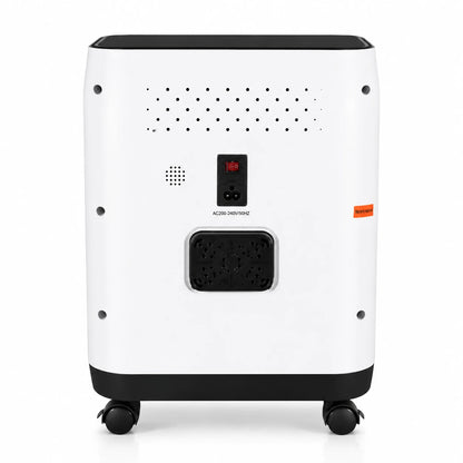 Back view of the YK1002 10L home oxygen concentrator