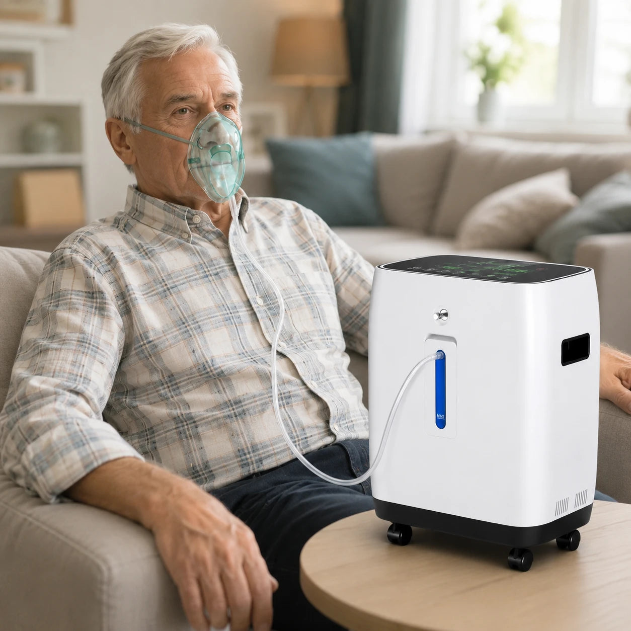 YK1002 10L home oxygen concentrator designed for older adults and senior home use