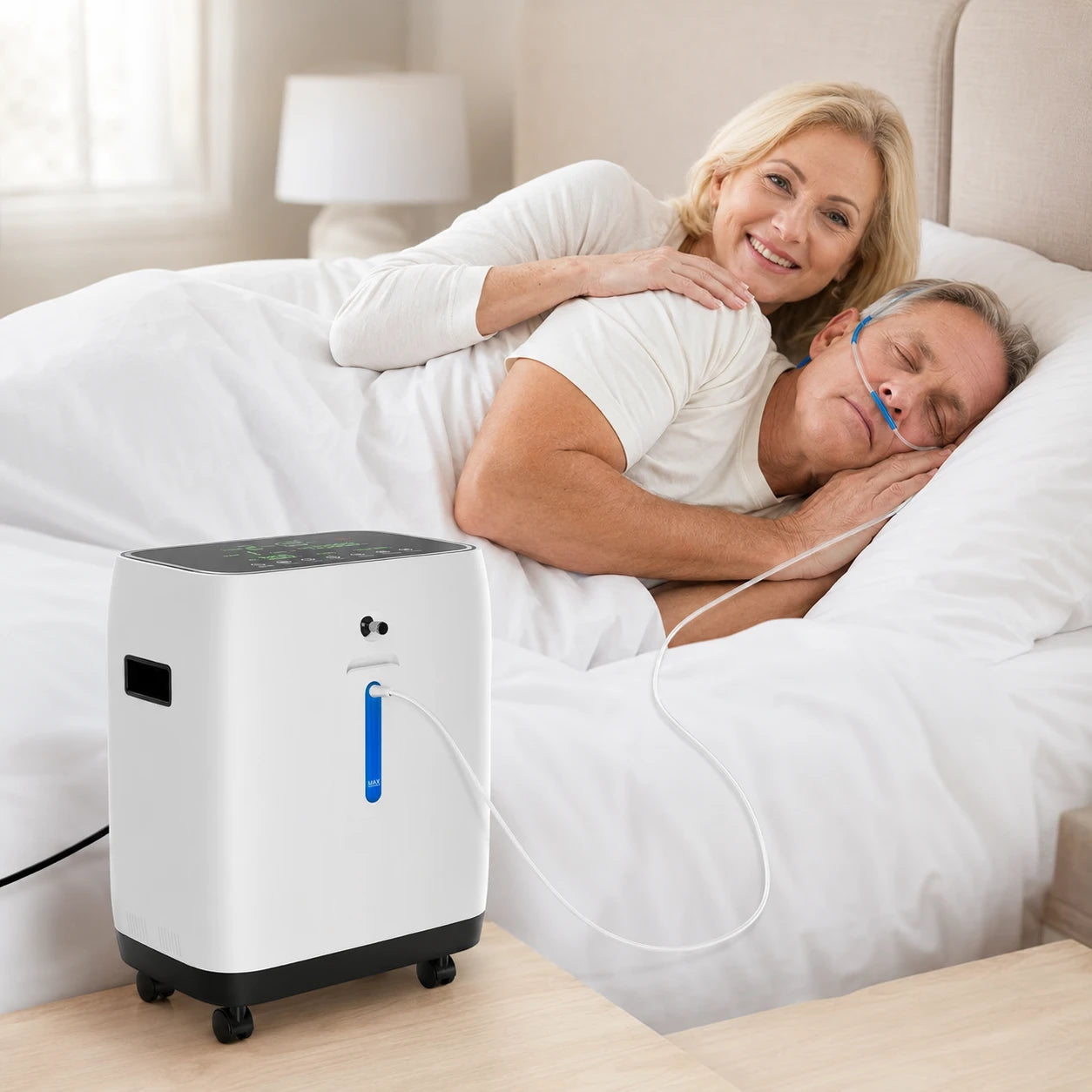 YK1002 | 2-10L Continuous Flow Home Oxygen Concentrator